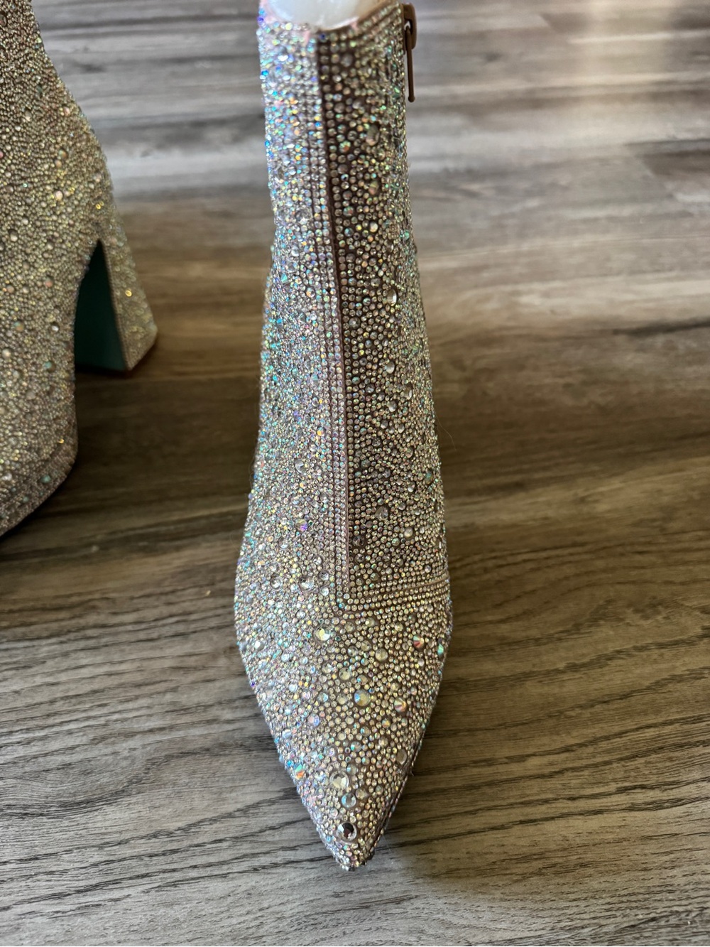 Betsy Johnson Della Booties in Rhinestones - Picture 9 of 10